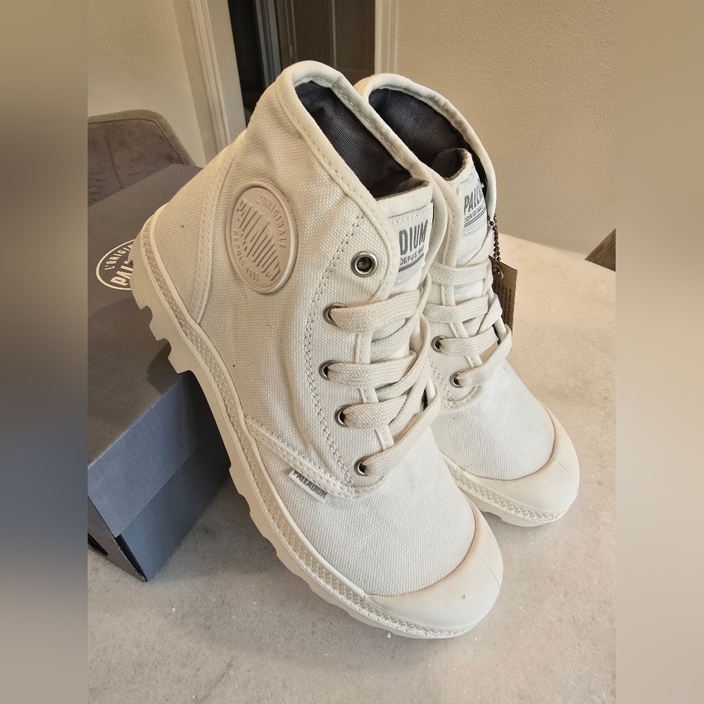 Palladium White High-Top Sneakers